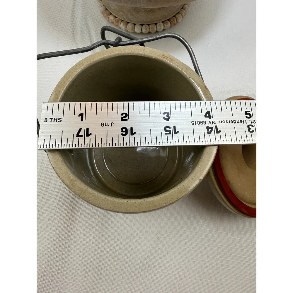 Stoneware Butter Cheese Crock The Great Seal the United States America VTG *READ